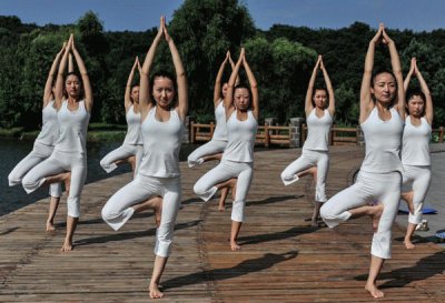 China Yoga Class jigsaw puzzle