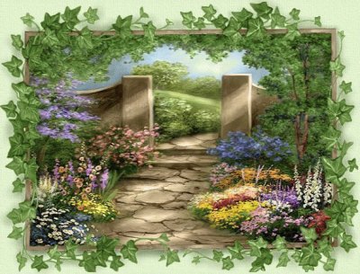 garden stamp jigsaw puzzle