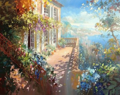 house with flowers jigsaw puzzle