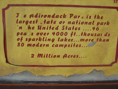 Wooden Map of Adirondacks
