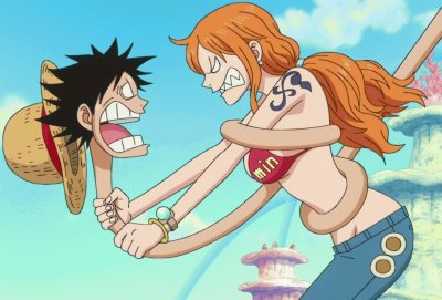 Nami y Luffy