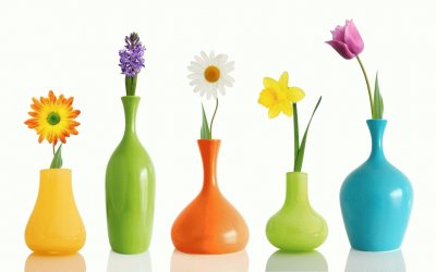 Vasos coloridos