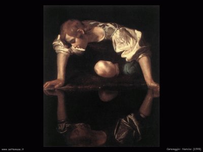 MichelangeloMerisidaCaravaggio-Narciso al fonte