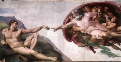 Michelangelo B., Genesi Creazione di Adamo jigsaw puzzle
