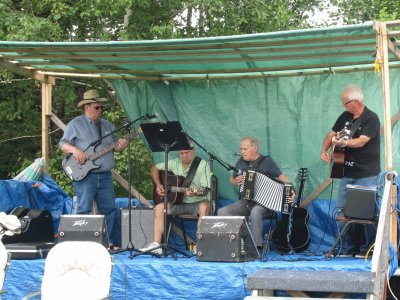 Makin music at Cassilis summer picnic jigsaw puzzle