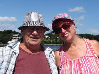 Yours truly   hubby on river cruize