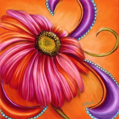 The Paisley Gerbera jigsaw puzzle