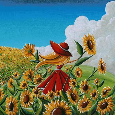 Between the Sunflowers jigsaw puzzle