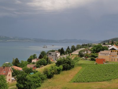 Lac et orage