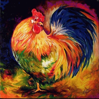 Walking Rooster