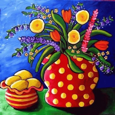 Tulips and Lemon Bouquet jigsaw puzzle