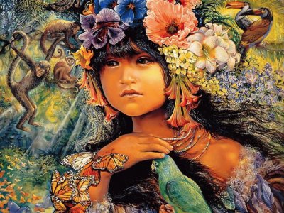 Girl with Animals