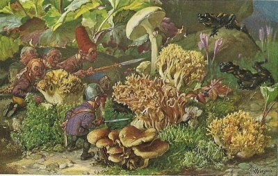 gnomes with lizards jigsaw puzzle