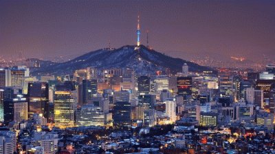 Paisaje Nocturno de SeÃºl Corea jigsaw puzzle