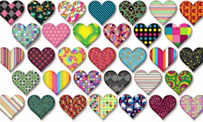 Corazones de colores 1 jigsaw puzzle