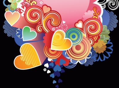 Corazones de colores 2 jigsaw puzzle