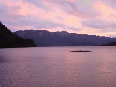 Sunset Lake Waikaremoana jigsaw puzzle