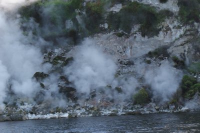 The Steaming cliffs Lake Rotomahana