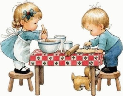 niÃ±os cocinando jigsaw puzzle