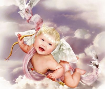 פאזל של Bebe Ã¡ngel en el cielo