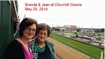 Brenda and Jean at Churchill Downs
