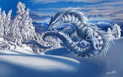 DragÃ³n de invierno jigsaw puzzle