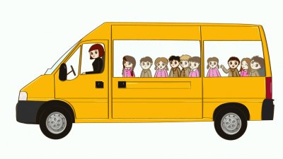 פאזל של transporte escolar