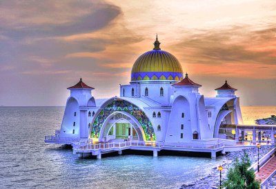 Mezquita en Malasia jigsaw puzzle