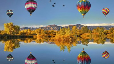 פאזל של GLOBOS A TRAVÃ‰S DE LA LAGUNA.