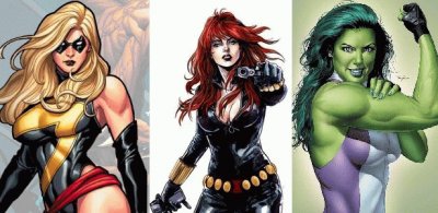 פאזל של Super HeroÃ­nas Marvel