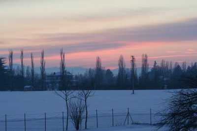 tramonto invernale