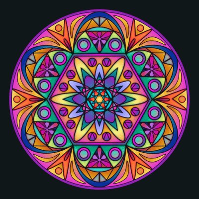 פאזל של mandalas