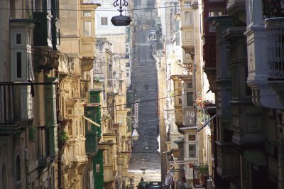 StraÃŸenschluch in Valetta - Malta