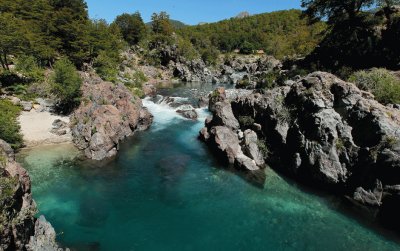 Chile National Parks water falls