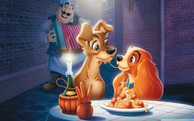 פאזל של the lady and the tramp