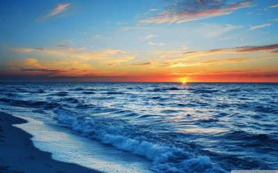 ocean sunset jigsaw puzzle