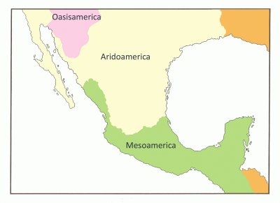 פאזל של Mesoamerica, Aridoamerica y Oasisamerica
