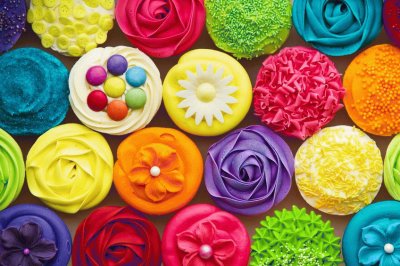 פאזל של Cupcakes De Colores