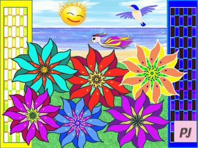 Flowering Beach jigsaw puzzle