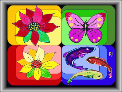 Framed Flowers and more jigsaw puzzle