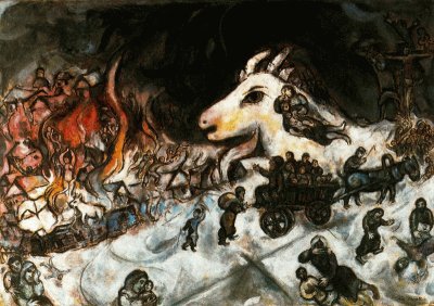 פאזל של Chagall - La guerra - 1966