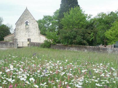 paysage champÃªtre avec Ã©glise la magdeleine jigsaw puzzle