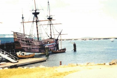 Mayflower Ship at Plimoth Rock