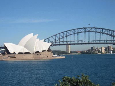 Sydney opera house and bridge