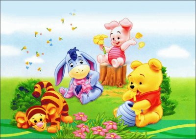 פאזל של pooh y amigos2