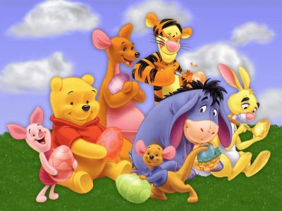 פאזל של pooh y amigos 4