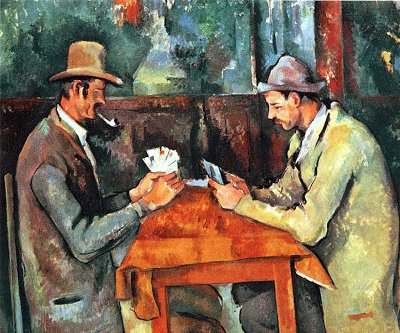 Los jugadores de naipes, 1892 - Paul CÃ©zanne
