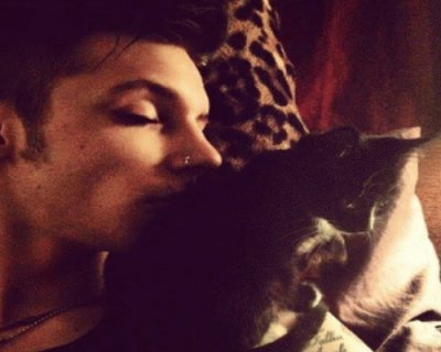 Andy Biersack and Crow