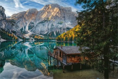 Braies Lake, Italy jigsaw puzzle