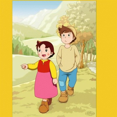 פאזל של Heidi y Pedro